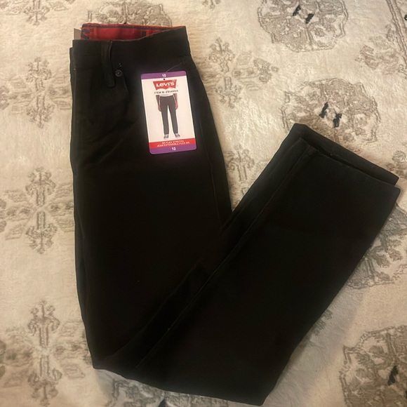 Youth Sz 10 Levi's Black Denim Jeans Boy/Girl - Picture 2 of 10